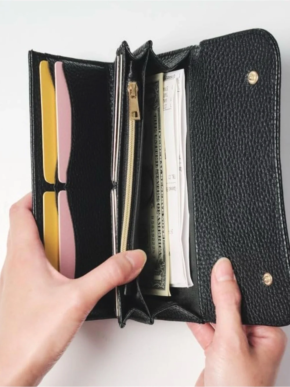 YOUNG OLSEN The DRYGOODS STORE WOMEN UNISEX BLACK WALLET -AUTHENTIC NEW-